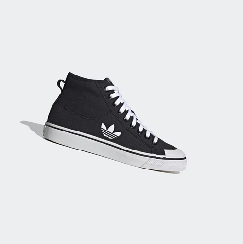 Originálne Topánky Adidas Nizza Hi Damske Čierne | 506SKNJAMRX