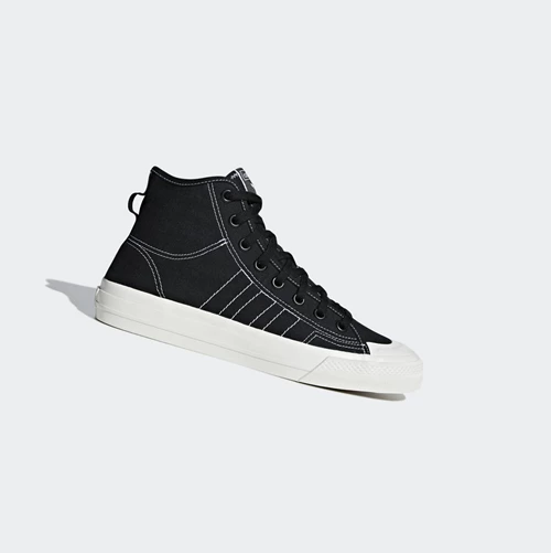 Originálne Topánky Adidas Nizza RF Hi Damske Čierne | 801SKCBDAZE