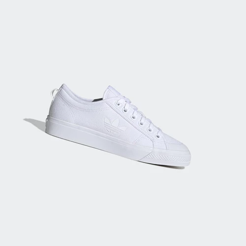 Originálne Topánky Adidas Nizza Trefoil Damske Biele | 390SKHQFZTX