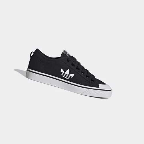Originálne Topánky Adidas Nizza Trefoil Damske Čierne | 619SKNQTPFR