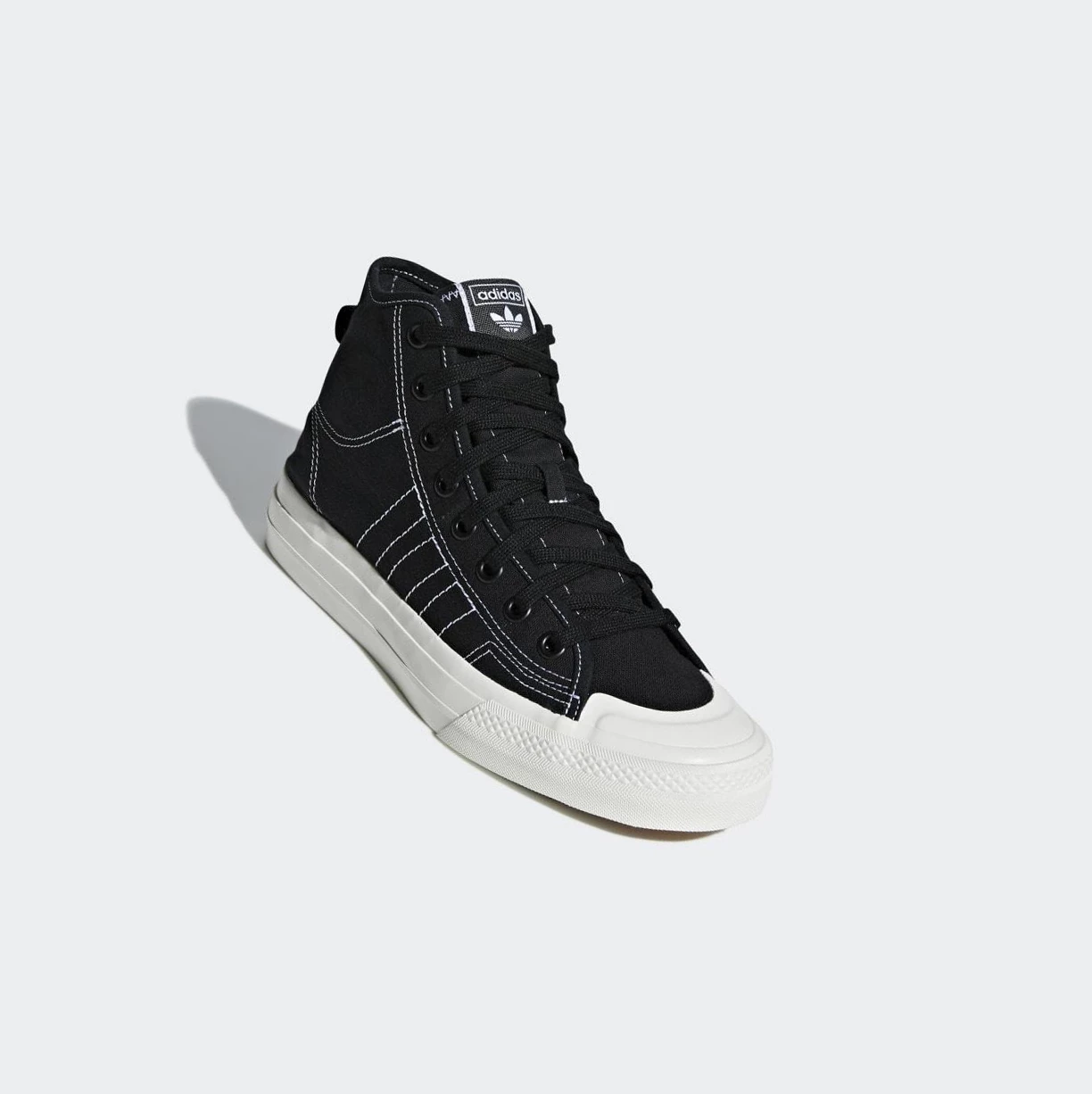 Originálne Topánky Adidas Nizza RF Hi Panske Čierne | 426SKMUDEBL