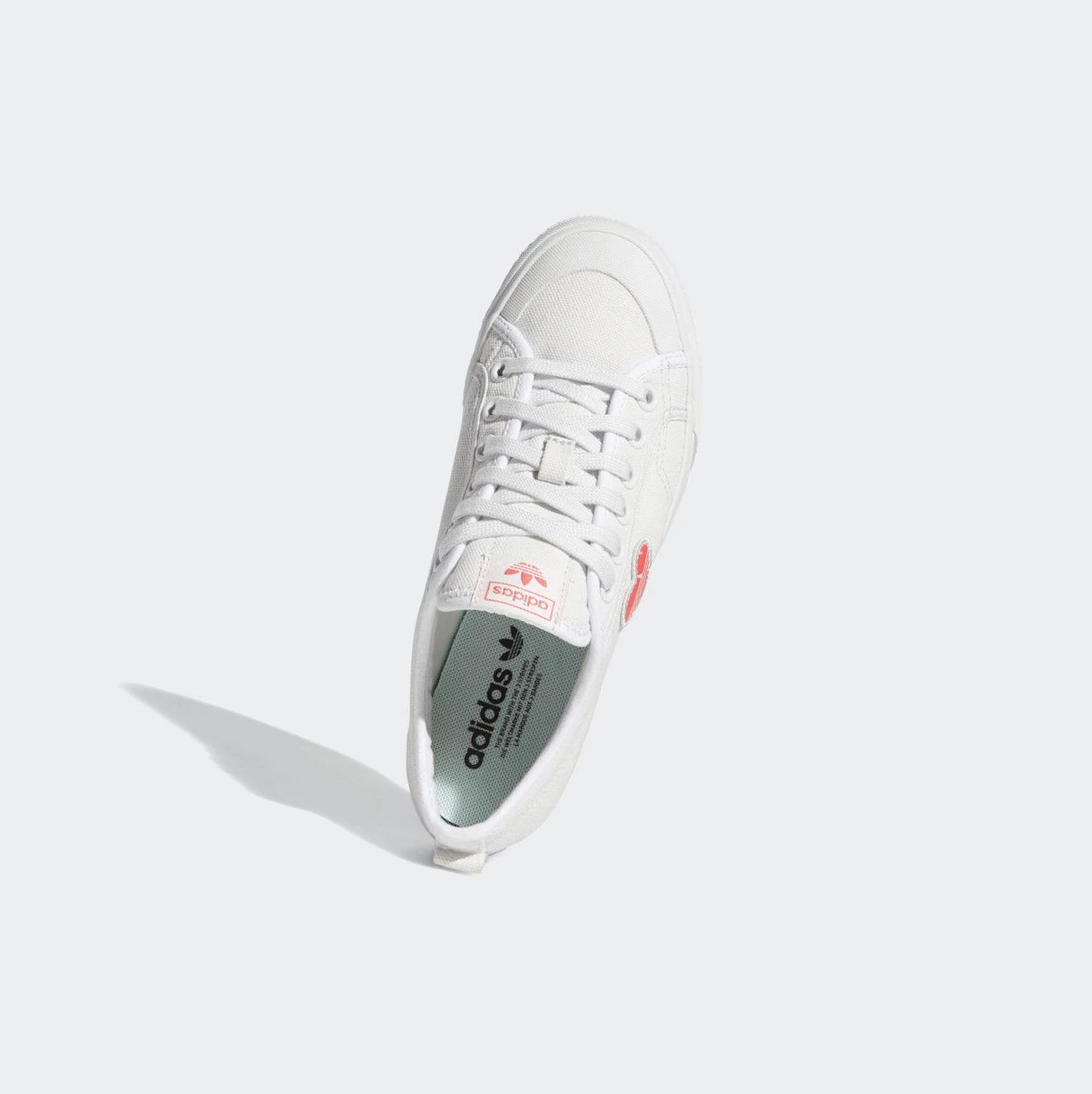 Originálne Topánky Adidas Nizza Trefoil Damske Biele | 480SKOYLNUC
