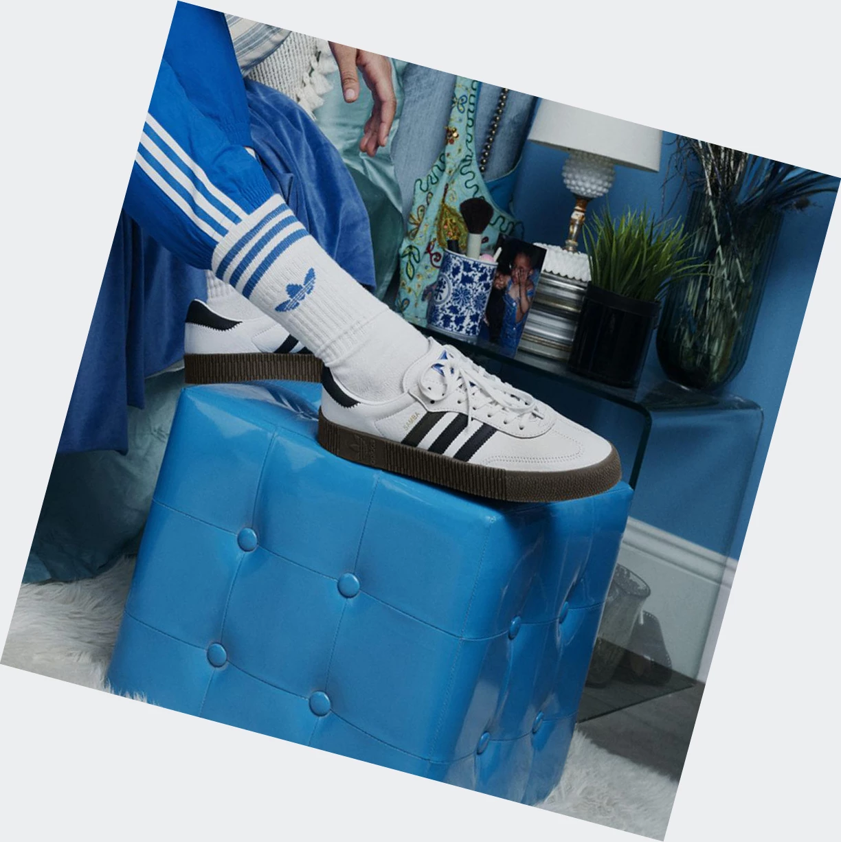 Originálne Topánky Adidas SAMBAROSE Damske Biele | 019SKKOGEQL