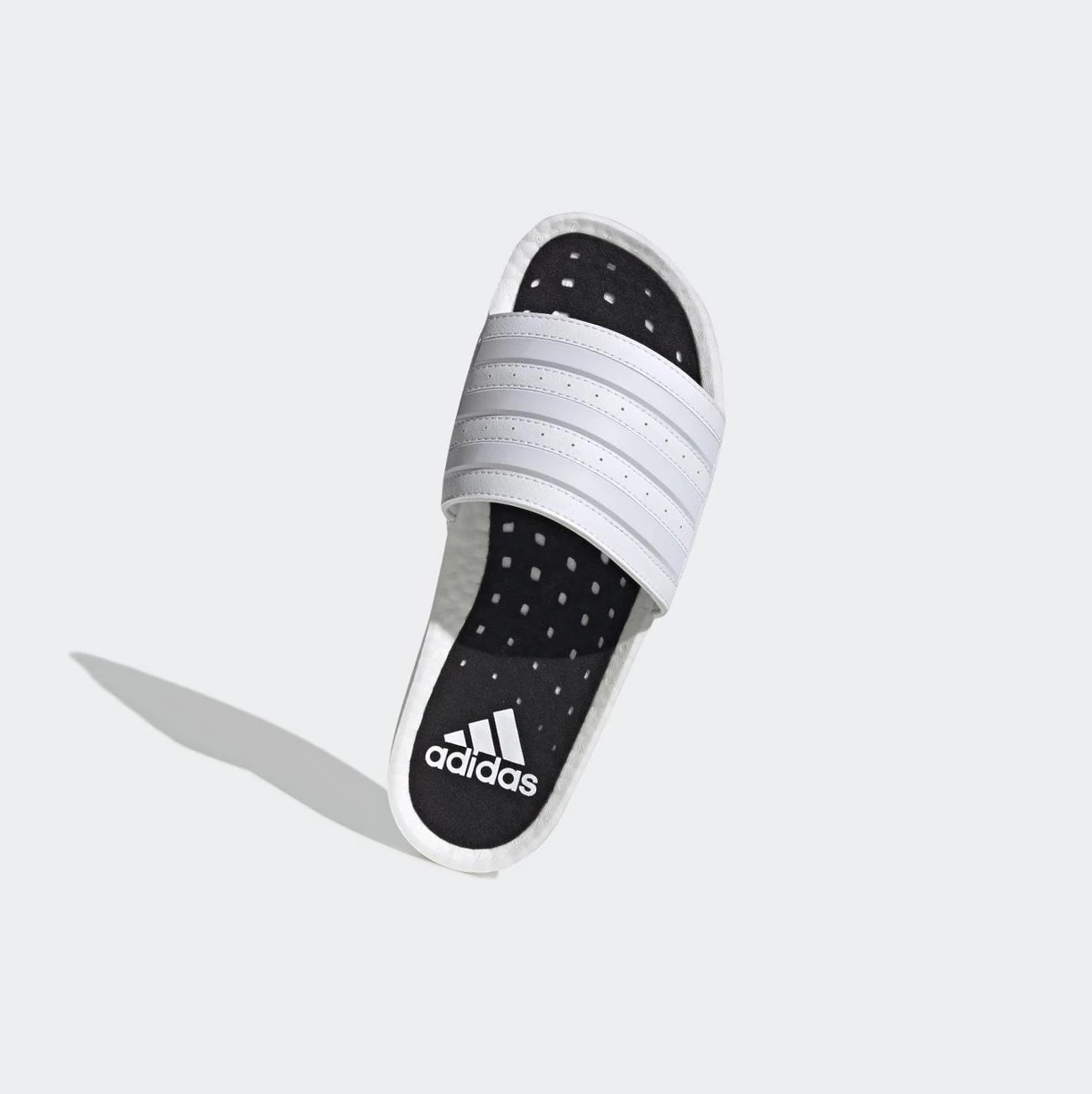 Slapky Adidas Adilette Boost Panske Biele | 463SKZWFGCD